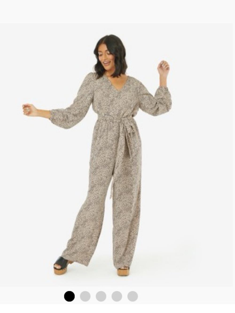 Skies are Blue Malibu Animal Print Jumpsuit